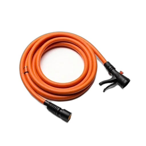 staff, weapon, jewelry, coiled, orange, garden, hose, black transparent PNG cut-out