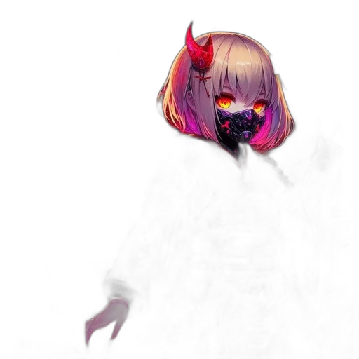 mask, face, creature, dragon, concept art, anime, pixel art, fantasy art transparent PNG cut-out