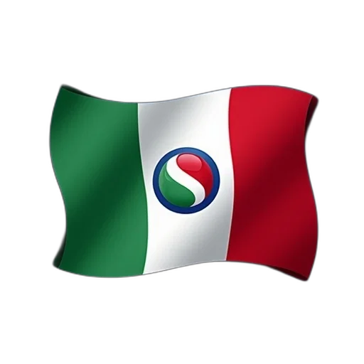 first, image, shows, italian, national, flag, stylized, design transparent PNG cut-out
