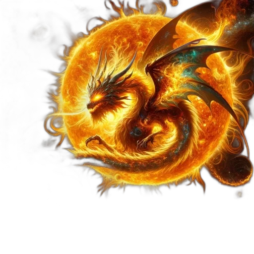 dragon, staff, weapon, mask, fantasy art, concept art, photorealistic, fire transparent PNG cut-out
