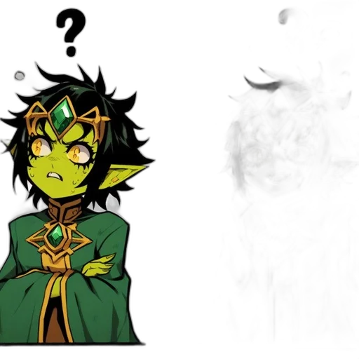 mask, face, concept art, fantasy art, pixel art, comic book art, green, dark transparent PNG cut-out