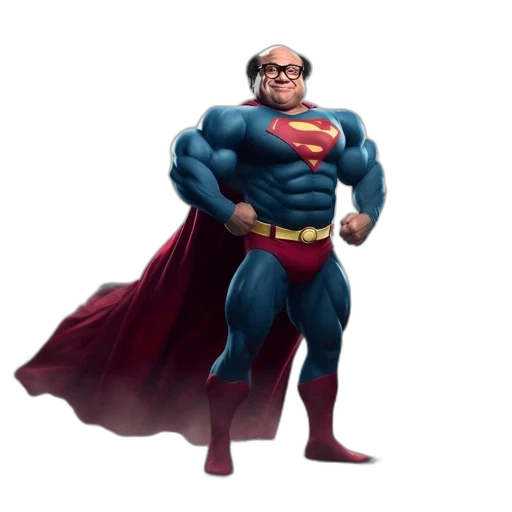 concept art, comic book art, 3d render, cartoon, ordinary, man, wearing, blue transparent PNG cut-out