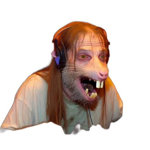 mask, creature, animal, face, concept art, 3d render, photorealistic, pixel art transparent PNG cut-out