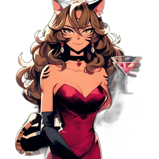 dress, staff, mask, crown, anime, pixel art, concept art, cartoon transparent PNG cut-out