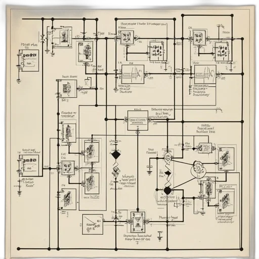robot, typical, wiring, diagram transparent PNG cut-out