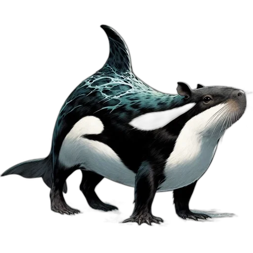 animal, dragon, creature, concept art, 3d render, fantasy art, photorealistic, monochrome transparent PNG cut-out