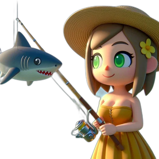 staff, weapon, animal, creature, 3d render, concept art, cartoon, fantasy art transparent PNG cut-out