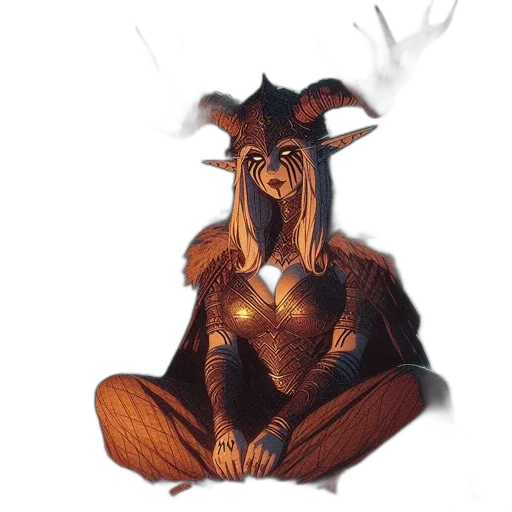 mask, creature, crown, animal, fantasy art, concept art, watercolor, comic book art transparent PNG cut-out