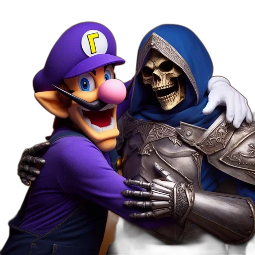 mask, concept art, 3d render, pixel art, two, iconic, gaming, characters transparent PNG cut-out