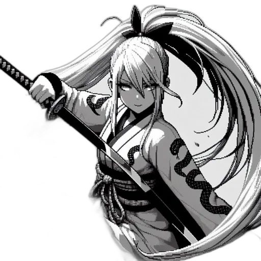 sword, weapon, staff, dragon, anime, concept art, fantasy art, comic book art transparent PNG cut-out