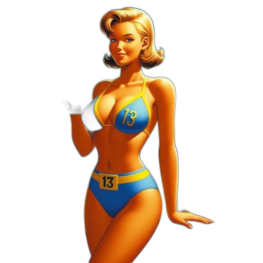 dress, concept art, comic book art, cartoon, pixel art, blonde, woman, blue transparent PNG cut-out