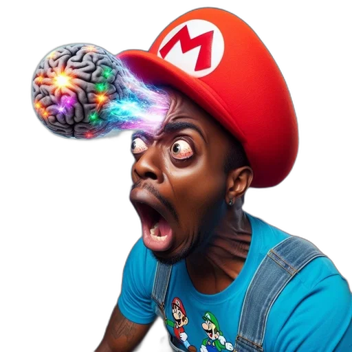 hat, face, mask, staff, concept art, 3d render, photorealistic, pixel art transparent PNG cut-out