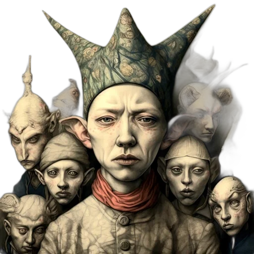 mask, hat, face, staff, fantasy art, concept art, photorealistic, comic book art transparent PNG cut-out