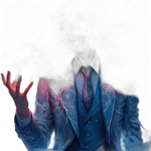 jacket, mask, face, staff, concept art, fantasy art, photorealistic, comic book art transparent PNG cut-out