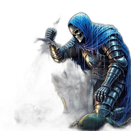 sword, weapon, mask, robot, concept art, fantasy art, comic book art, pixel art transparent PNG cut-out
