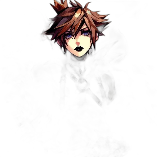 mask, face, staff, dragon, pixel art, concept art, fantasy art, anime transparent PNG cut-out
