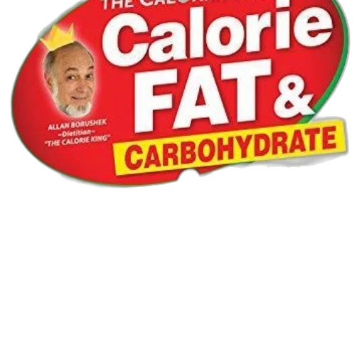 food, calorie, king, fat, carbohydrate, counter, book, cover transparent PNG cut-out