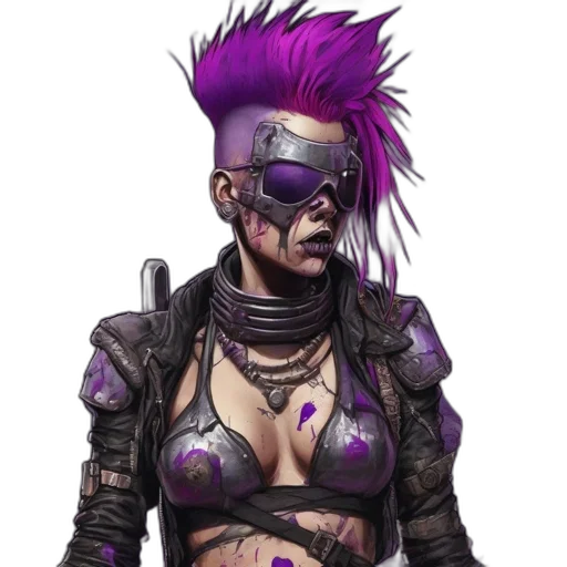 mask, jewelry, cyberpunk, concept art, comic book art, fantasy art, dark, woman transparent PNG cut-out