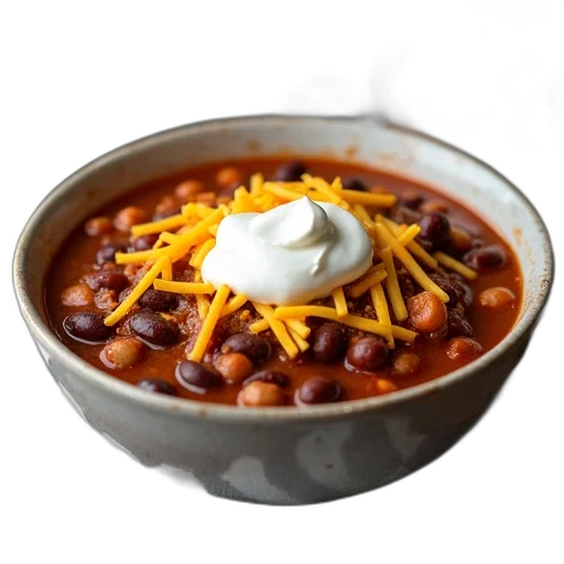 food, crown, hat, photorealistic, bowl, chili, con, carne transparent PNG cut-out
