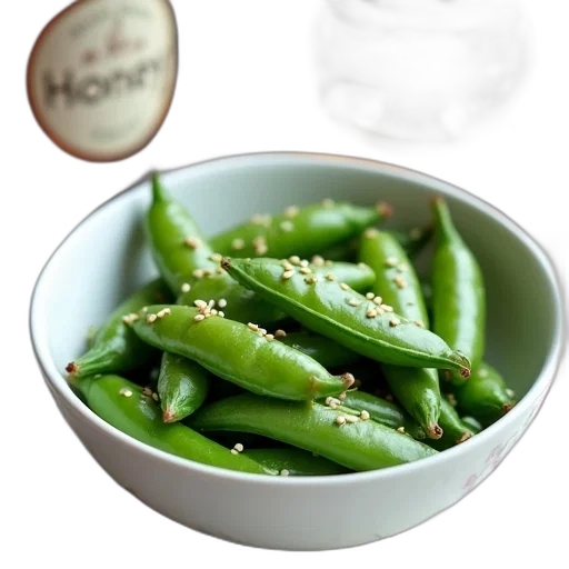 food, 3d render, photorealistic, bowl, filled, green, snap, peas transparent PNG cut-out