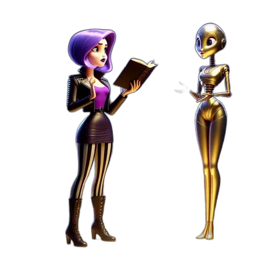 robot, concept art, comic book art, pixel art, 3d render, golden, monochrome, futuristic transparent PNG cut-out