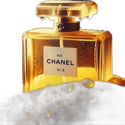bottle, crown, jewelry, photorealistic, golden, rectangular, perfume, gold-colored transparent PNG cut-out