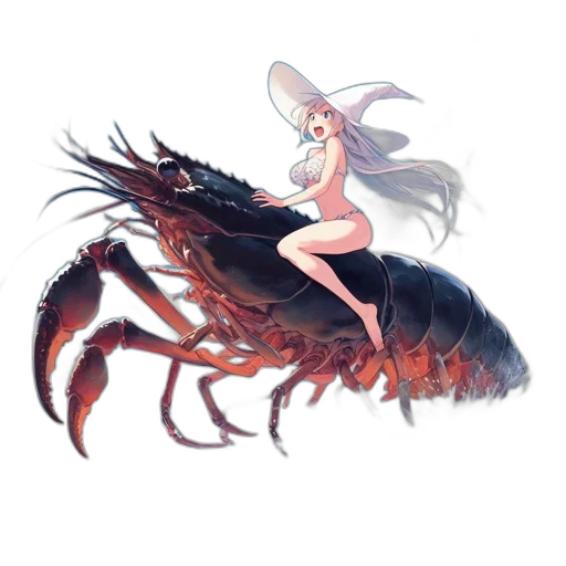 creature, animal, dress, weapon, concept art, fantasy art, pixel art, anime transparent PNG cut-out
