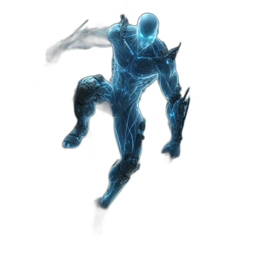 robot, weapon, sword, creature, concept art, 3d render, comic book art, fantasy art transparent PNG cut-out