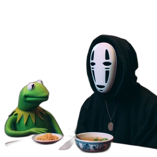 mask, food, jacket, concept art, fog, scene, inside, restaurant transparent PNG cut-out