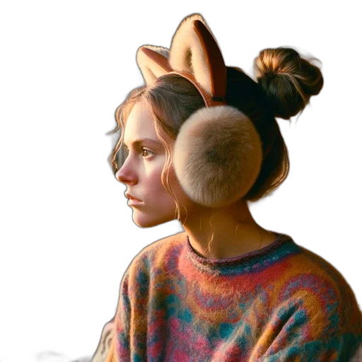 mask, hat, hair, face, oil painting, concept art, photorealistic, fantasy art transparent PNG cut-out