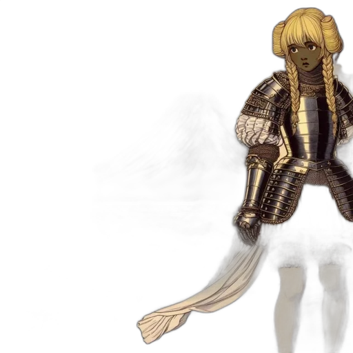 hair, sword, jacket, mask, concept art, 3d render, fantasy art, anime transparent PNG cut-out