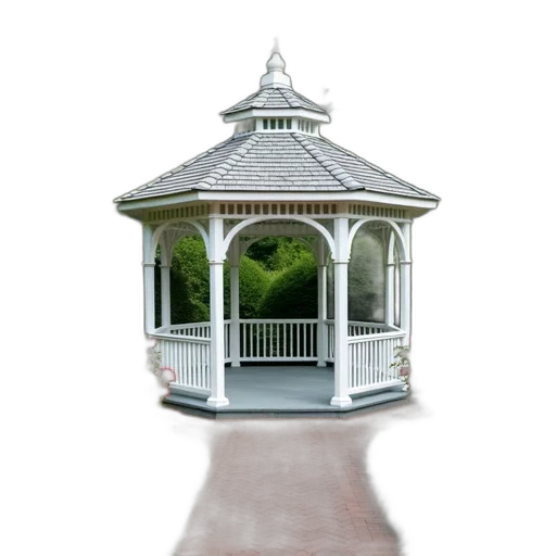 building, umbrella, hat, furniture, 3d render, photorealistic, concept art, pixel art transparent PNG cut-out