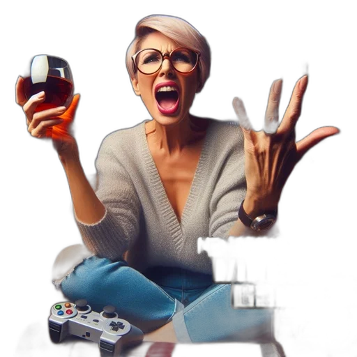 photorealistic, 3d render, concept art, pixel art, woman, pink, hair, glasses transparent PNG cut-out