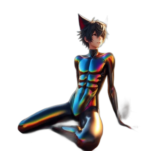 robot, creature, animal, dress, concept art, 3d render, anime, fantasy art transparent PNG cut-out