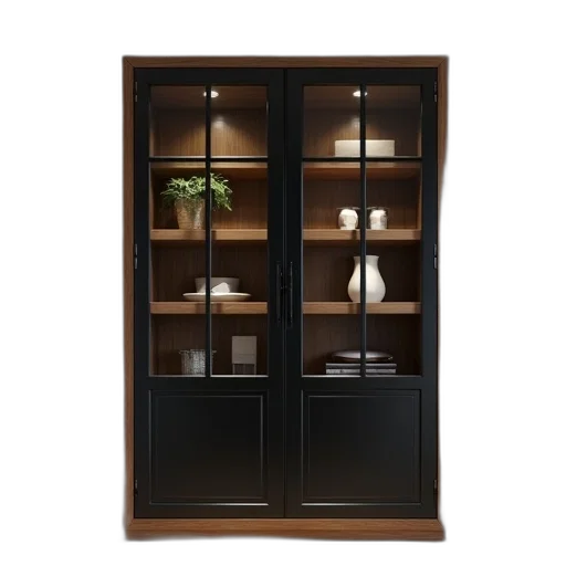 furniture, 3d render, modern, wooden transparent PNG cut-out
