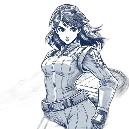 robot, concept art, comic book art, pencil sketch, fantasy art, monochrome, blue, futuristic transparent PNG cut-out