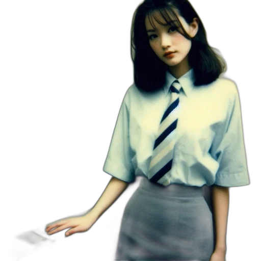 dress, staff, robot, jacket, photorealistic, concept art, vaporwave, anime transparent PNG cut-out