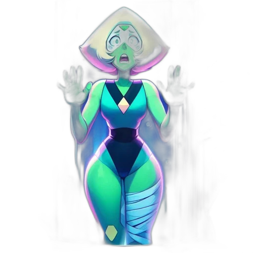 dress, creature, jewelry, mask, concept art, fantasy art, pixel art, vaporwave transparent PNG cut-out