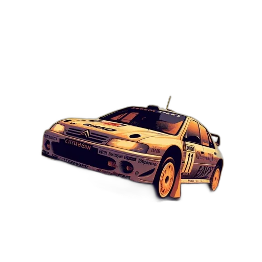 car, weapon, concept art, 3d render, photorealistic, pixel art, golden, rally transparent PNG cut-out