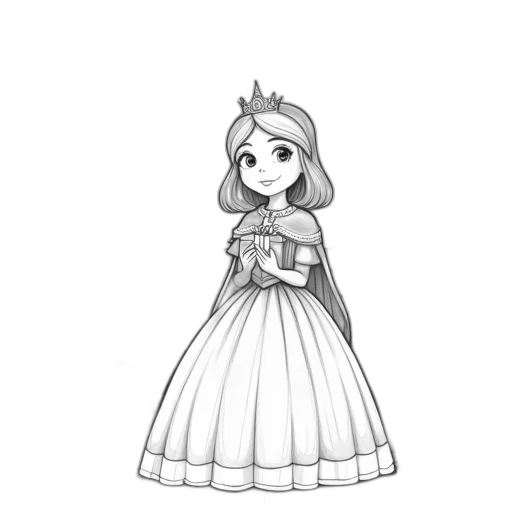 dress, crown, staff, jewelry, cartoon, concept art, pixel art, pencil sketch transparent PNG cut-out