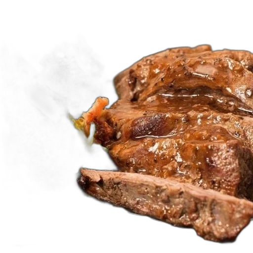 food, animal, jacket, face, photorealistic, 3d render, plate, cooked transparent PNG cut-out