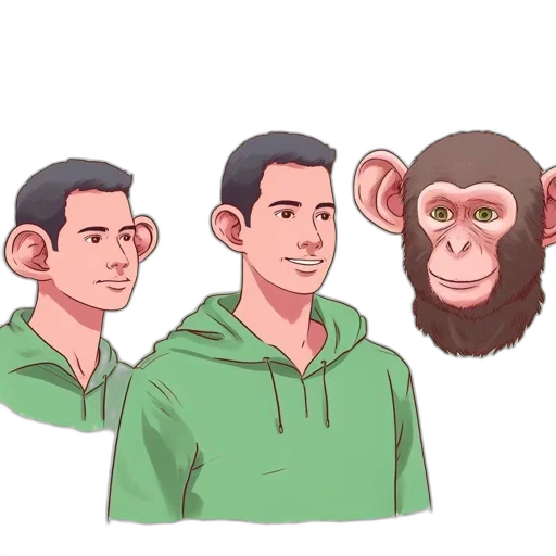 mask, face, animal, hair, cartoon, concept art, 3d render, photorealistic transparent PNG cut-out