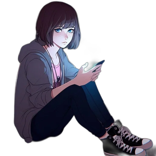 jacket, shoes, face, robot, concept art, pixel art, anime, cartoon transparent PNG cut-out