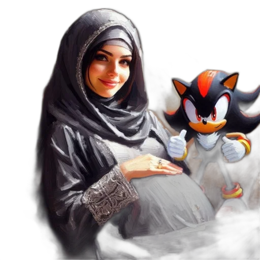 fantasy art, concept art, pixel art, photorealistic, snow, fog, rain, arab transparent PNG cut-out