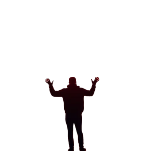 jacket, staff, robot, creature transparent PNG cut-out