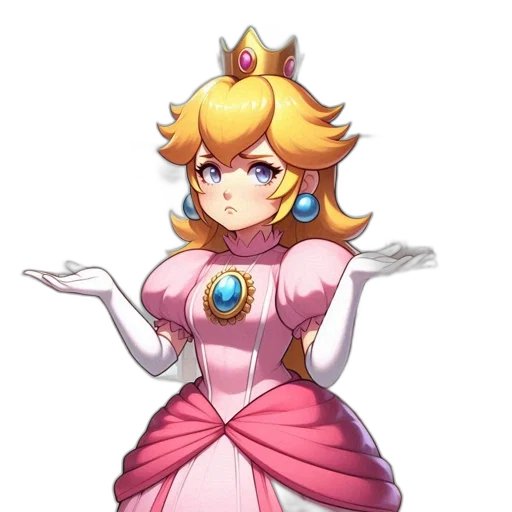 dress, crown, staff, weapon, pixel art, concept art, anime, vaporwave transparent PNG cut-out