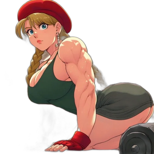 weapon, dress, hat, anime, concept art, cartoon, pixel art, red transparent PNG cut-out