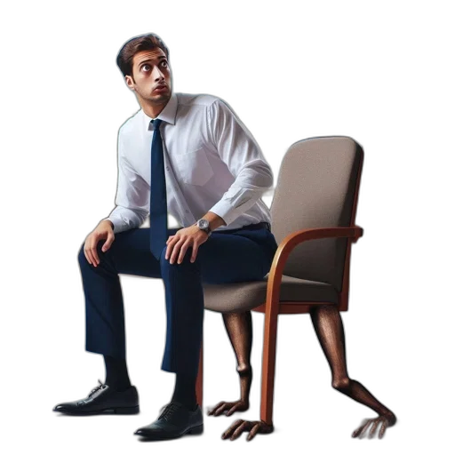 furniture, staff, shoes, jacket, concept art, 3d render, photorealistic, man transparent PNG cut-out