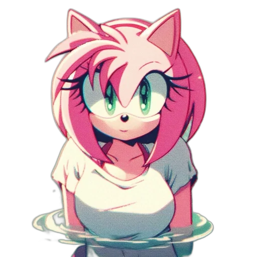 staff, creature, animal, dress, pixel art, anime, concept art, vaporwave transparent PNG cut-out
