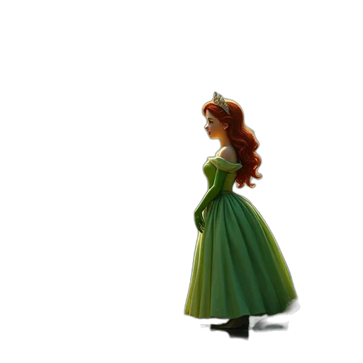 dress, crown, staff, 3d render, concept art, photorealistic, fantasy art, snow transparent PNG cut-out